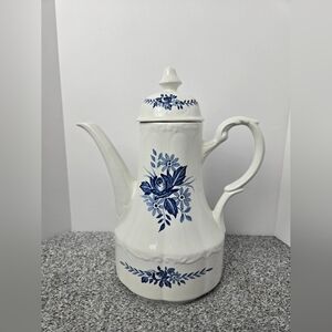 Vintage J&G Meakin Dresden  Coffee Pot.  Made In England.